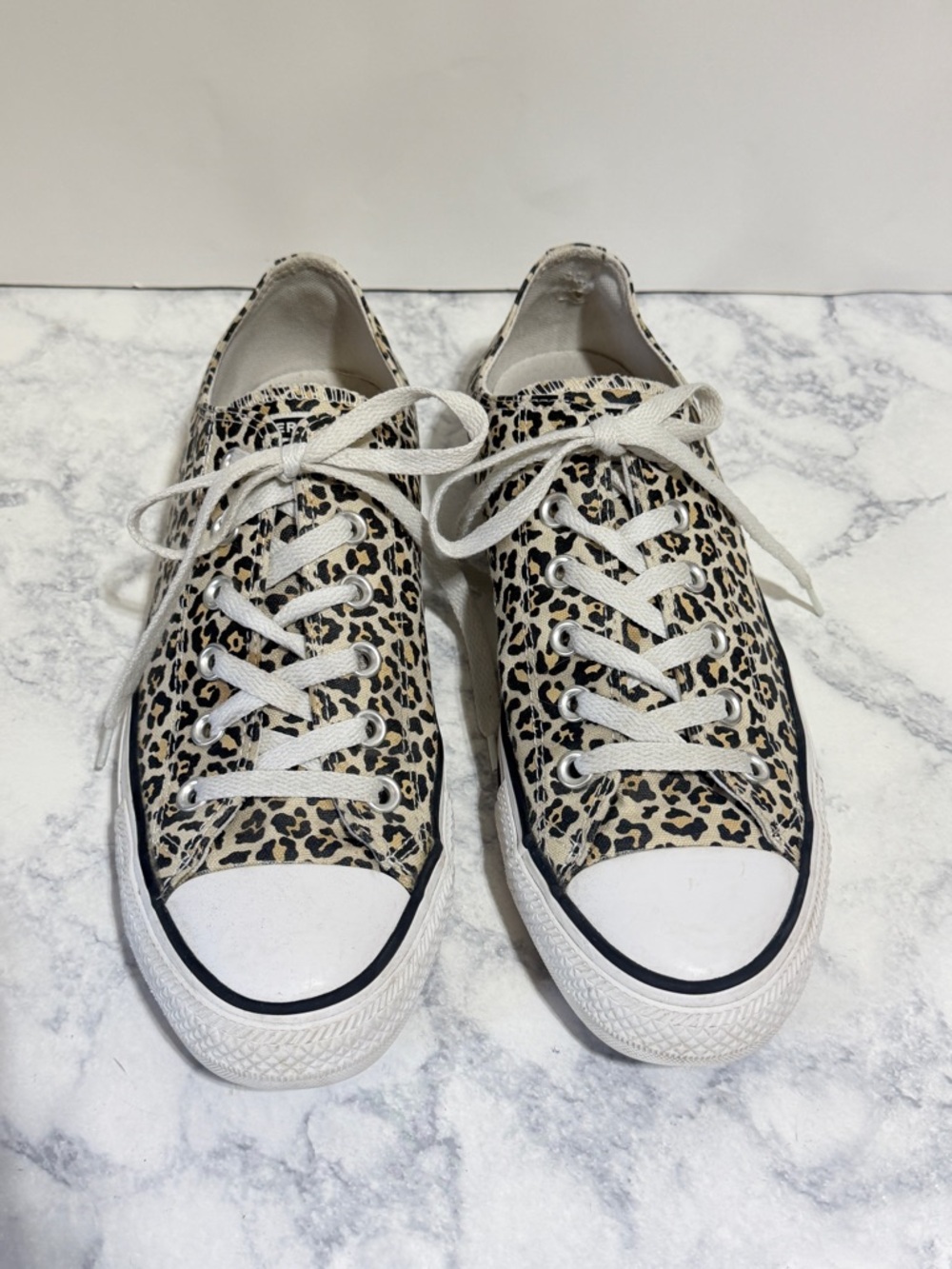 Converse Chuck Taylor Animal Print Low-Top Sneaker White Leopard 7.5 9.5 - Picture 2 of 12